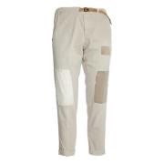 Zand Stijlvolle Broek Aw24 White Sand , Beige , Heren