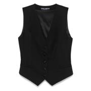 Zwarte Vest voor Mannen Dolce & Gabbana , Black , Dames