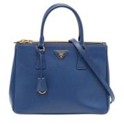 Pre-owned Leather prada-bags Prada Vintage , Blue , Dames