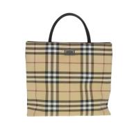 Pre-owned Canvas totes Burberry Vintage , Beige , Dames