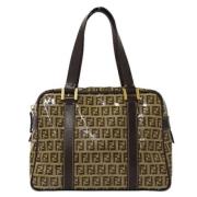 Pre-owned Canvas totes Fendi Vintage , Brown , Dames