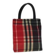 Pre-owned Canvas handbags Burberry Vintage , Red , Dames