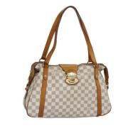 Pre-owned Canvas louis-vuitton-bags Louis Vuitton Vintage , White , Da...