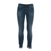 George Skinny Denim Jeans Aw24 Dondup , Blue , Heren