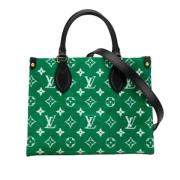 Pre-owned Velvet louis-vuitton-bags Louis Vuitton Vintage , Green , Da...