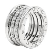 Pre-owned White Gold rings Bvlgari Vintage , Gray , Dames