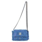 Pre-owned Denim chanel-bags Chanel Vintage , Blue , Dames