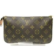 Pre-owned Canvas clutches Louis Vuitton Vintage , Brown , Dames