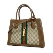 Pre-owned Leather gucci-bags Gucci Vintage , Brown , Dames