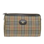 Pre-owned Canvas clutches Burberry Vintage , Brown , Dames