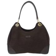 Pre-owned Leather gucci-bags Gucci Vintage , Brown , Dames