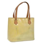 Pre-owned Leather handbags Louis Vuitton Vintage , Yellow , Dames