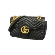 Pre-owned Leather gucci-bags Gucci Vintage , Black , Dames