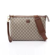 Pre-owned Leather gucci-bags Gucci Vintage , Beige , Dames