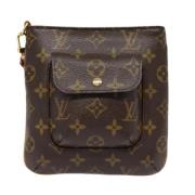 Pre-owned Canvas clutches Louis Vuitton Vintage , Brown , Dames