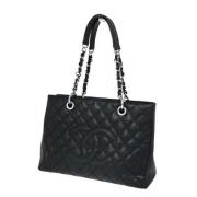 Pre-owned Leather shoulder-bags Chanel Vintage , Black , Dames