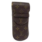 Pre-owned Canvas pouches Louis Vuitton Vintage , Brown , Dames