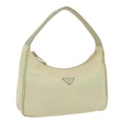 Pre-owned Nylon handbags Prada Vintage , Beige , Dames