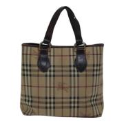 Pre-owned Canvas totes Burberry Vintage , Beige , Dames