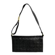 Pre-owned Leather chanel-bags Chanel Vintage , Black , Dames