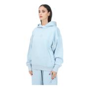 Blauwe Hoodie Sweater All Season Vrouwen Adidas , Blue , Dames