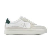 Klassieke Cupsole Nylon Sneakers Calvin Klein , Beige , Heren