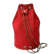 Pre-owned Canvas shoulder-bags Hermès Vintage , Red , Dames