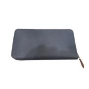 Pre-owned Leather wallets Hermès Vintage , Blue , Dames