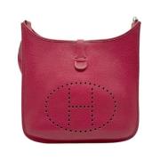 Pre-owned Leather shoulder-bags Hermès Vintage , Red , Dames