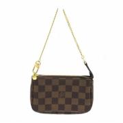 Pre-owned Fabric clutches Louis Vuitton Vintage , Brown , Dames