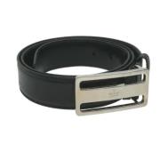 Pre-owned Leather belts Gucci Vintage , Black , Heren