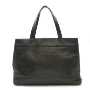 Pre-owned Leather chanel-bags Chanel Vintage , Black , Dames