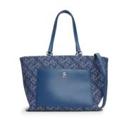 Stijlvolle Tote Tas voor Vrouwen Tommy Hilfiger , Blue , Dames