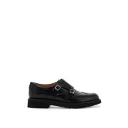 Geborsteld leren monniksband loafers Church's , Black , Heren