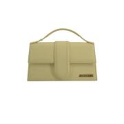 Pre-owned Leather handbags Jacquemus Pre-owned , Beige , Dames