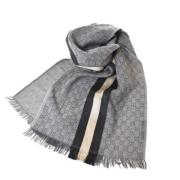 Pre-owned Wool scarves Gucci Vintage , Gray , Dames