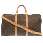 Pre-owned Canvas handbags Louis Vuitton Vintage , Brown , Dames