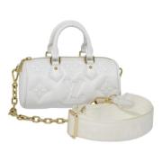 Pre-owned Canvas louis-vuitton-bags Louis Vuitton Vintage , White , Da...