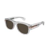 Grijs Bruin Zonnebril Gg1517S 006 Gucci , Gray , Unisex