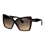 Stijlvolle zonnebril Ft1195/S Tom Ford , Brown , Dames