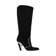 Pre-owned Suede boots Dolce & Gabbana Pre-owned , Black , Dames