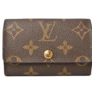 Pre-owned Canvas key-holders Louis Vuitton Vintage , Brown , Dames