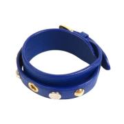 Pre-owned Leather bracelets Louis Vuitton Vintage , Blue , Dames