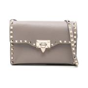 Rockstud Schoudertas Valentino Garavani , Gray , Dames