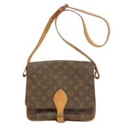 Pre-owned Canvas louis-vuitton-bags Louis Vuitton Vintage , Brown , Da...