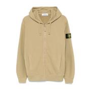 Bruine Hoodie Biologisch Katoen Stone Island , Brown , Heren