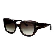 Stijlvolle zonnebril Ft1192/S Tom Ford , Brown , Dames