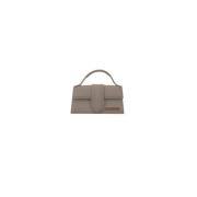 Pre-owned Suede handbags Jacquemus Pre-owned , Gray , Dames