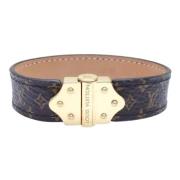 Pre-owned Metal bracelets Louis Vuitton Vintage , Brown , Dames