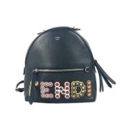 Pre-owned Leather fendi-bags Fendi Vintage , Black , Dames